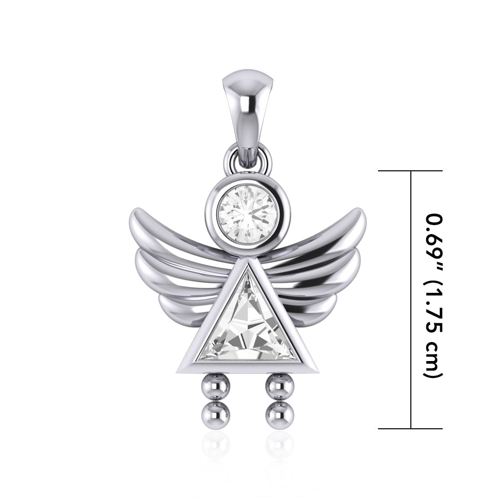 A Heavenly Gift from the Little Angel Girl Pendant