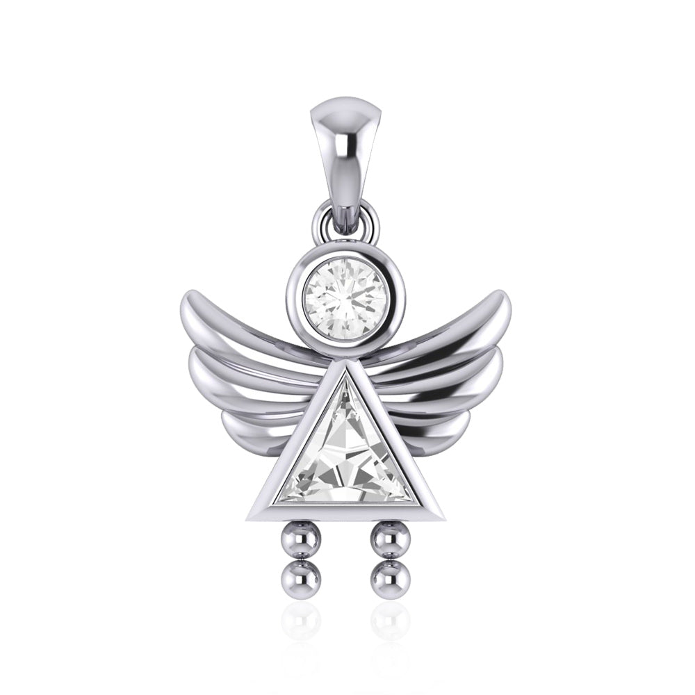 A Heavenly Gift from the Little Angel Girl Pendant