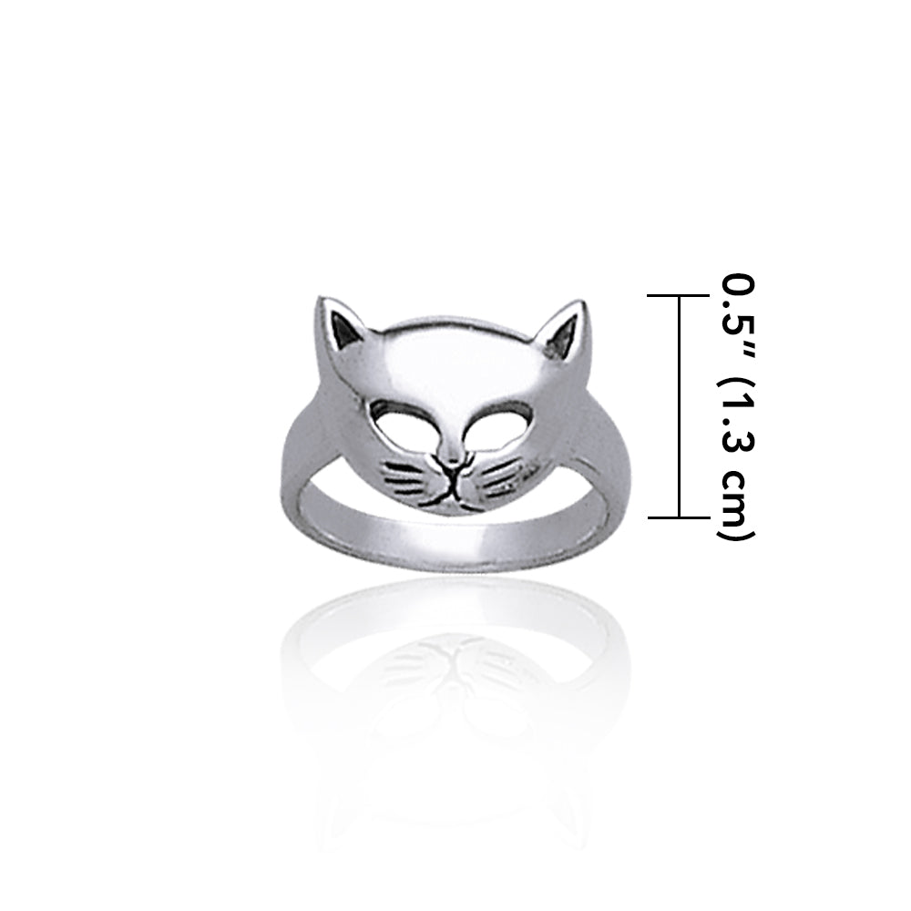 Lift up your playful spirits ~ Cat Mask Ring