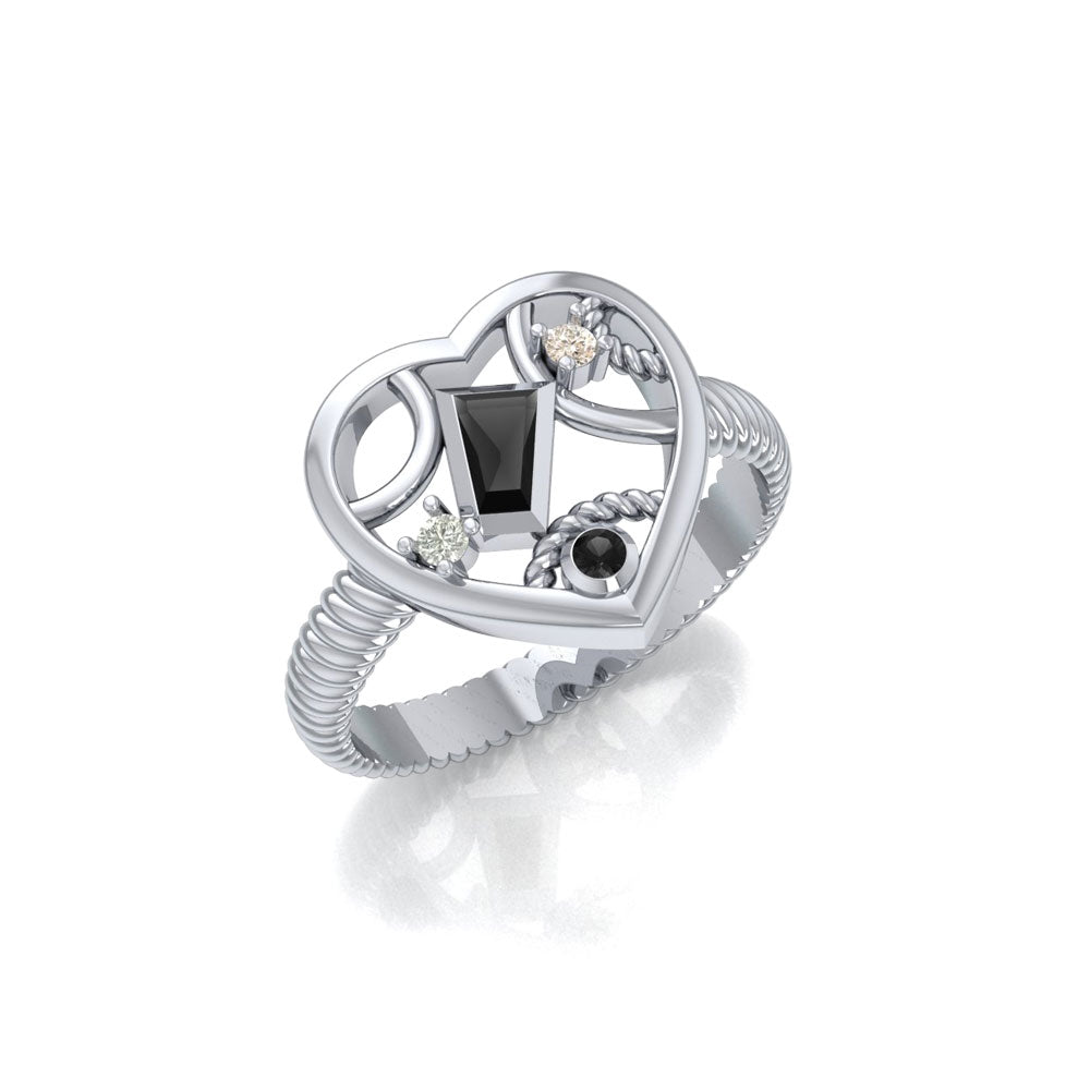 Wear your elegance ~ Sterling Silver Ring with Gemstone