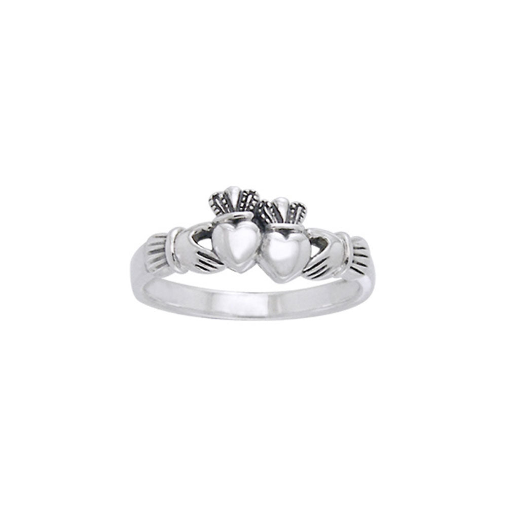 Two Hearts Claddagh Ring