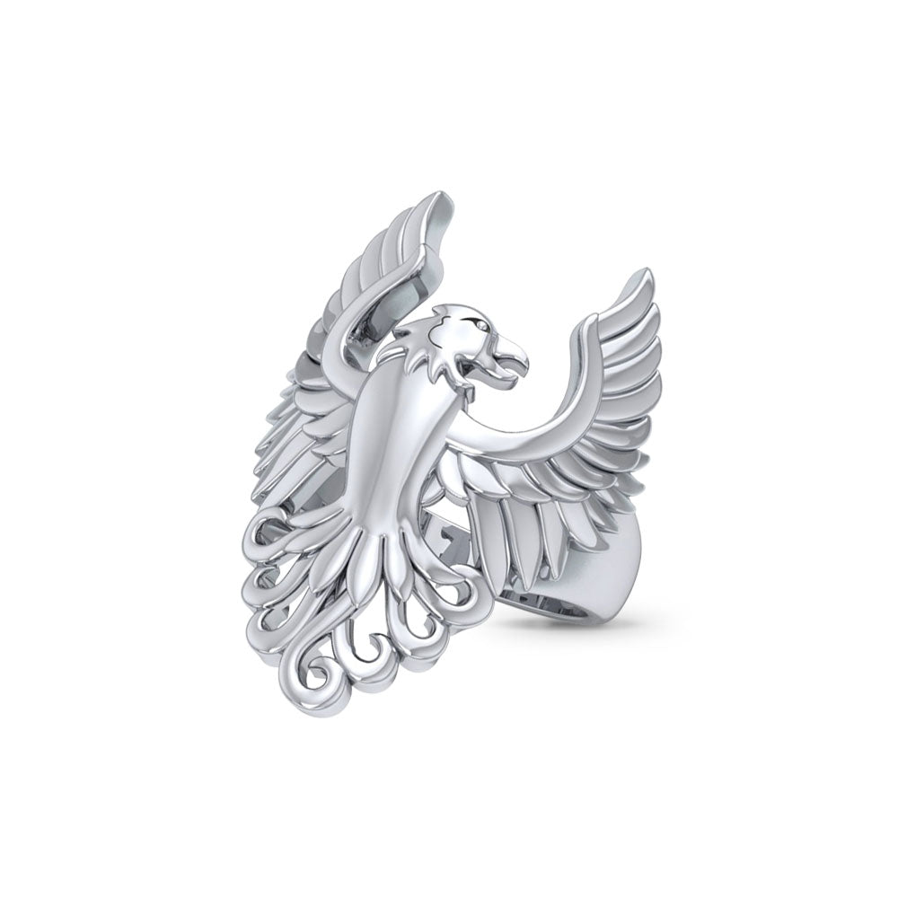 Majestic Phoenix Silver Ring