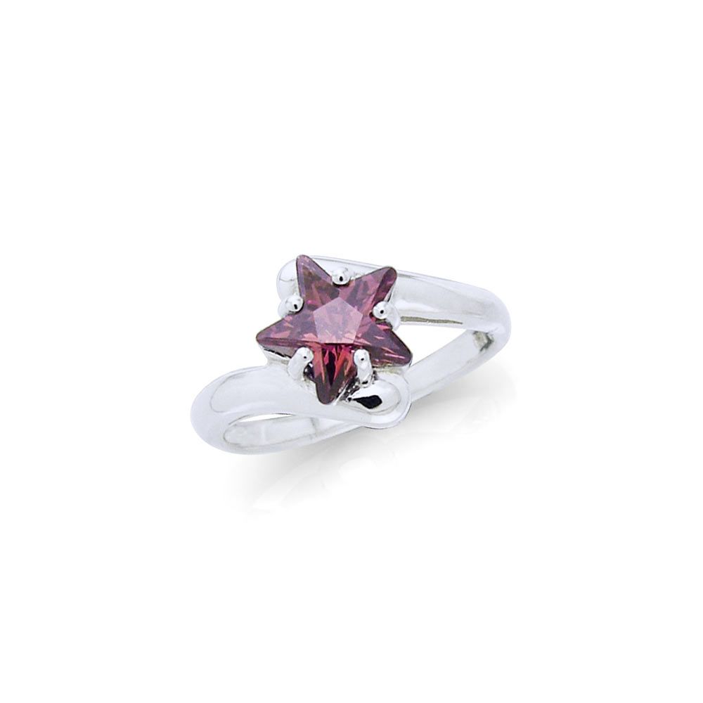 Designer Elegant Cubic Zirconia Star Ring