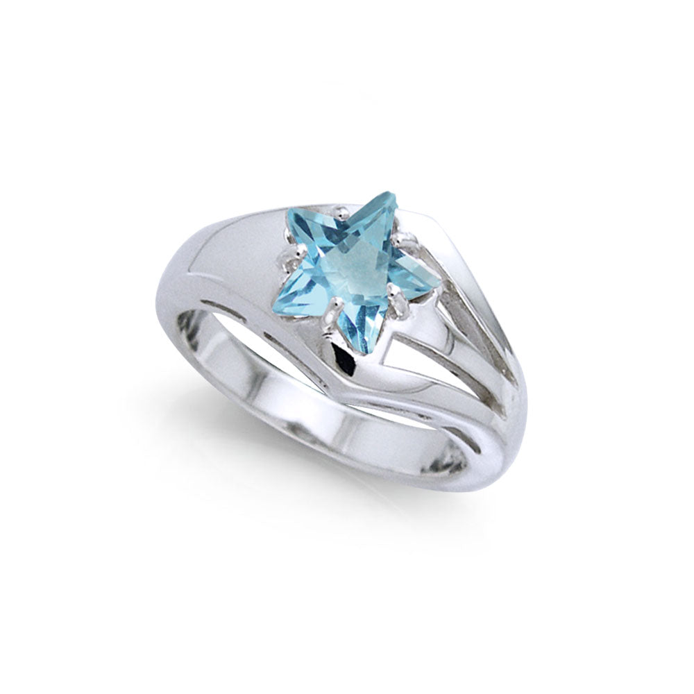 Designer Elegant Cubic Zirconia Star Ring